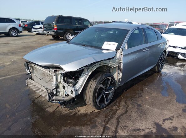 1HGCV1F38KA007024 2019 HONDA ACCORD Silver Front left