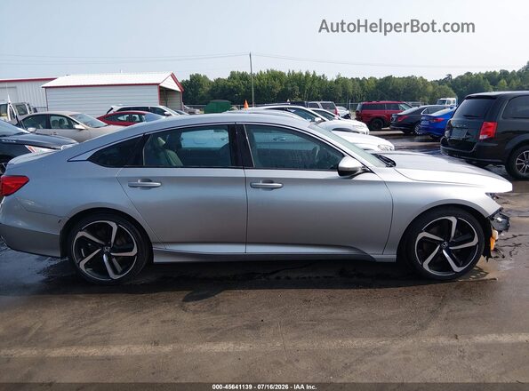 1HGCV1F38KA007024 2019 HONDA ACCORD Silver Rear interior view