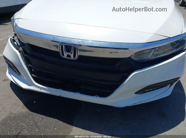 1HGCV1F38KA035552 2019 HONDA ACCORD Белый Вид спереди