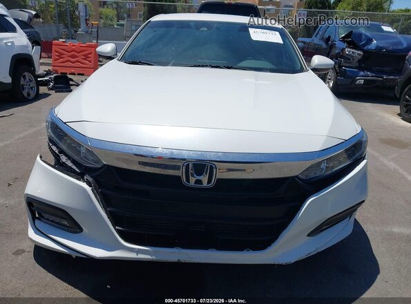 1HGCV1F38KA035552 2019 HONDA ACCORD Белый Вид щитка приборов