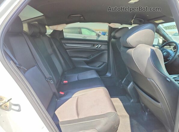 1HGCV1F38KA081639 2019 HONDA ACCORD Белый Вид задних сидений