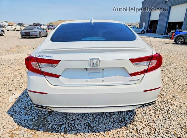 1HGCV1F38KA081639 2019 HONDA ACCORD Белый Вид сзади