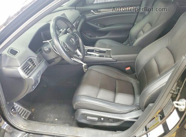 1HGCV1F38KA122304 2019 HONDA ACCORD Black Սալոնի դիմացի տեսք