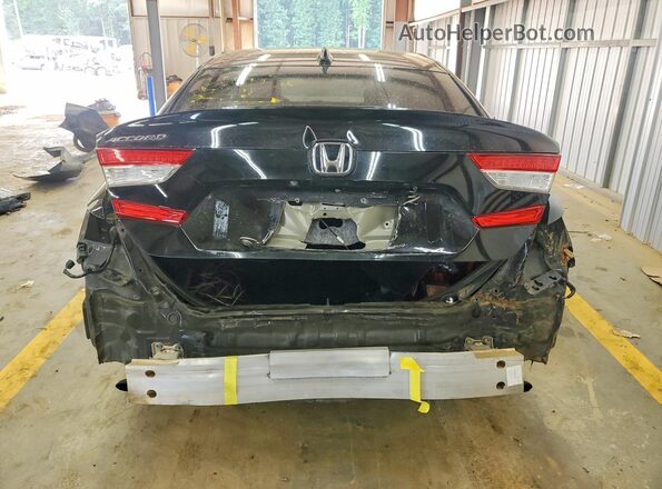 1HGCV1F38KA122304 2019 HONDA ACCORD Black Հետևի տեսք