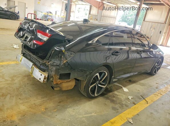 1HGCV1F38KA122304 2019 HONDA ACCORD Black Հետևի աջ