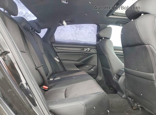 1HGCV1F38KA804874 2019 HONDA ACCORD Black Вид задніх сидінь