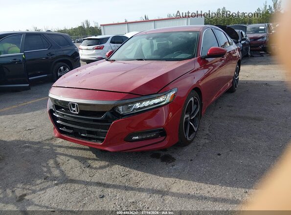 1HGCV1F38LA009017 2020 HONDA ACCORD Red Front left