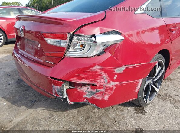 1HGCV1F38LA009017 2020 HONDA ACCORD Red Front view