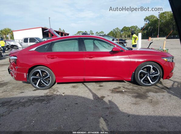 1HGCV1F38LA009017 2020 HONDA ACCORD Red Rear interior view
