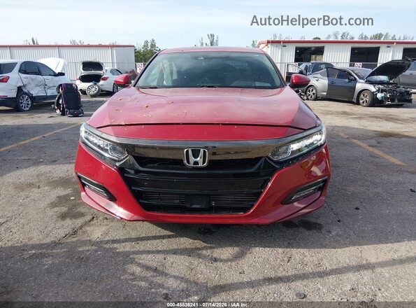 1HGCV1F38LA009017 2020 HONDA ACCORD Red Instrument cluster view