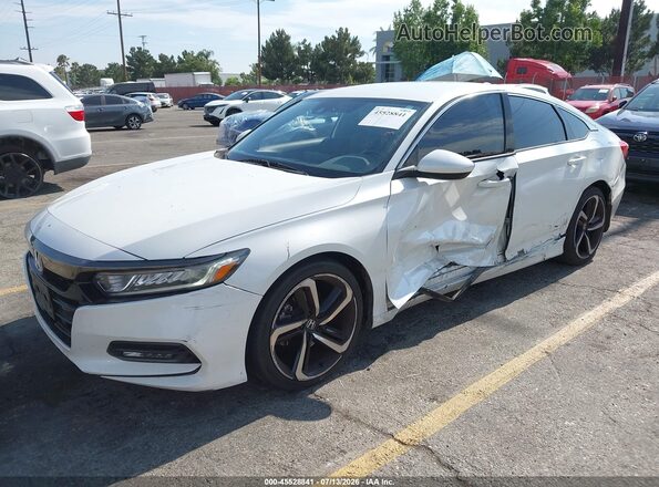 1HGCV1F38LA014234 2020 HONDA ACCORD White Widok z przodu