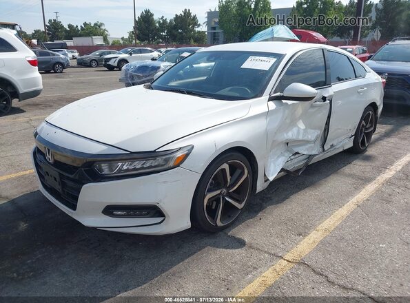 1HGCV1F38LA014234 2020 HONDA ACCORD White Przód lewy