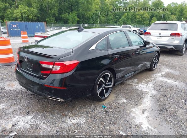 1HGCV1F38LA016890 2020 HONDA ACCORD Black Trasero derecho