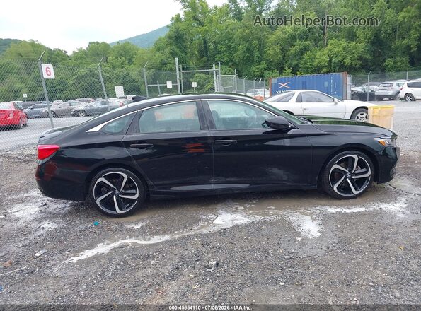 1HGCV1F38LA016890 2020 HONDA ACCORD Black Vista interior trasera