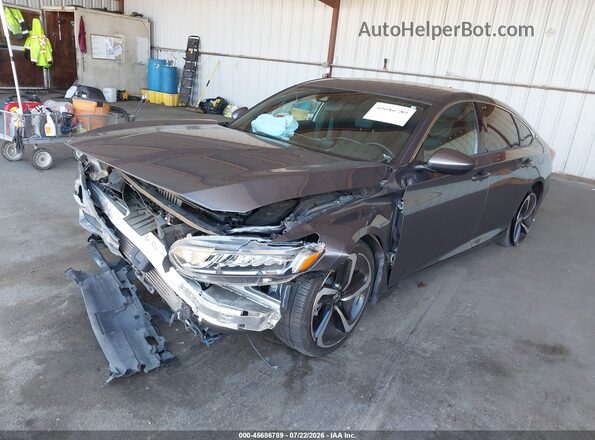 1HGCV1F38LA079326 2020 HONDA ACCORD Gray Front left