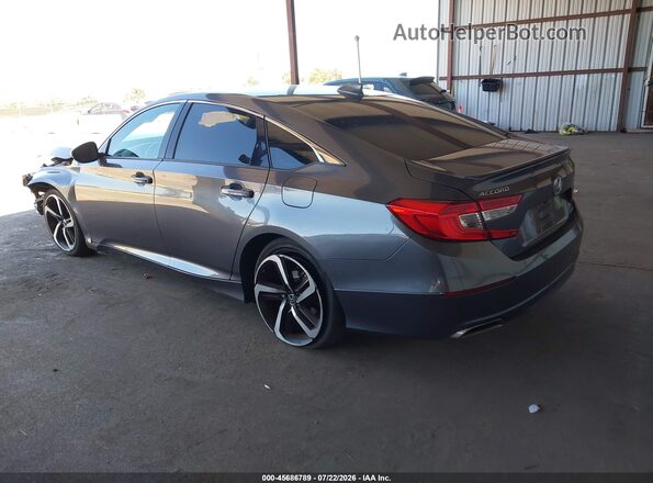 1HGCV1F38LA079326 2020 HONDA ACCORD Gray Rear left
