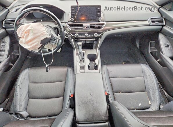 1HGCV1F38LA096708 2020 HONDA ACCORD Black Widok deski rozdzielczej