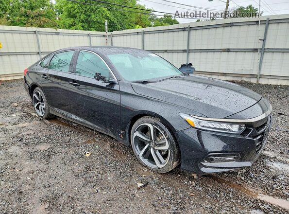 1HGCV1F38LA096708 2020 HONDA ACCORD Black Przód prawy