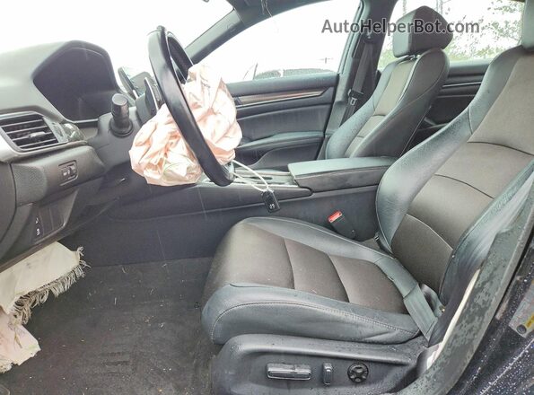 1HGCV1F38LA096708 2020 HONDA ACCORD Black Widok wnętrza z przodu