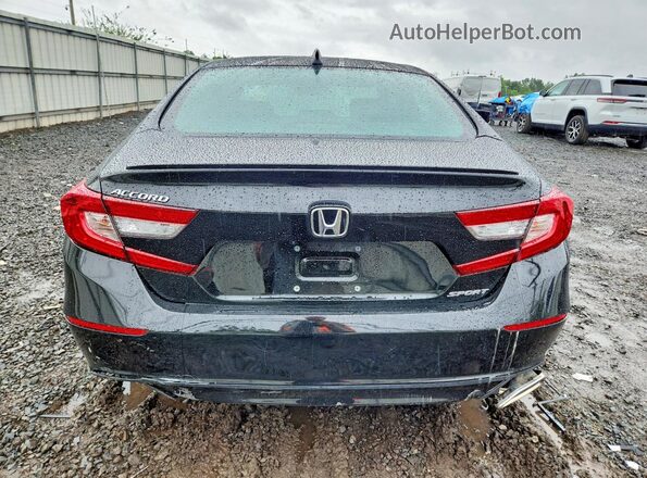 1HGCV1F38LA096708 2020 HONDA ACCORD Black Widok z tyłu
