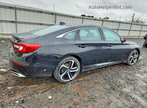 1HGCV1F38LA096708 2020 HONDA ACCORD Black Tył prawy