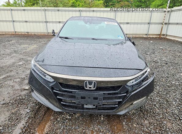 1HGCV1F38LA096708 2020 HONDA ACCORD Black Widok z przodu
