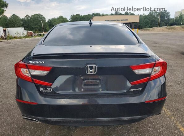 1HGCV1F38LA100417 2020 HONDA ACCORD Black Widok z tyłu