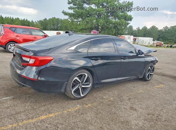 1HGCV1F38LA100417 2020 HONDA ACCORD Black Tył prawy