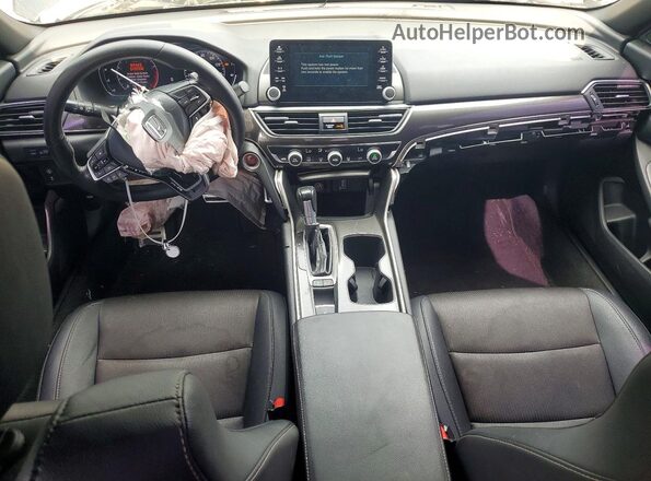 1HGCV1F38LA100417 2020 HONDA ACCORD Black Widok deski rozdzielczej