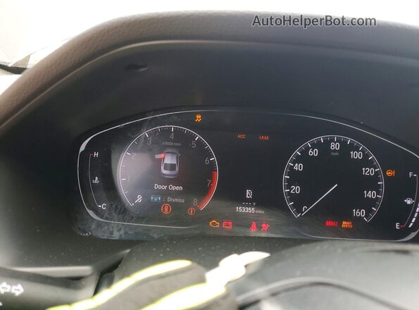 1HGCV1F38LA100417 2020 HONDA ACCORD Black Widok zestawu wskaźników