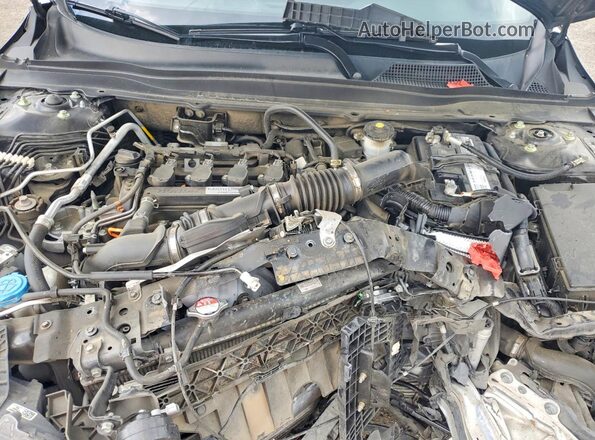 1HGCV1F38LA100417 2020 HONDA ACCORD Black Widok wnętrza z tyłu