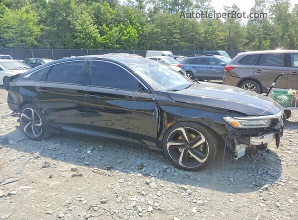 1HGCV1F38LA110588 2020 HONDA ACCORD Black წინა მარჯვენა