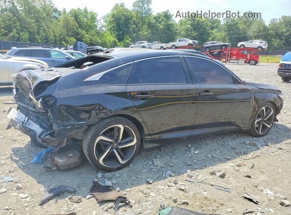 1HGCV1F38LA110588 2020 HONDA ACCORD Black უკანა მარჯვენა