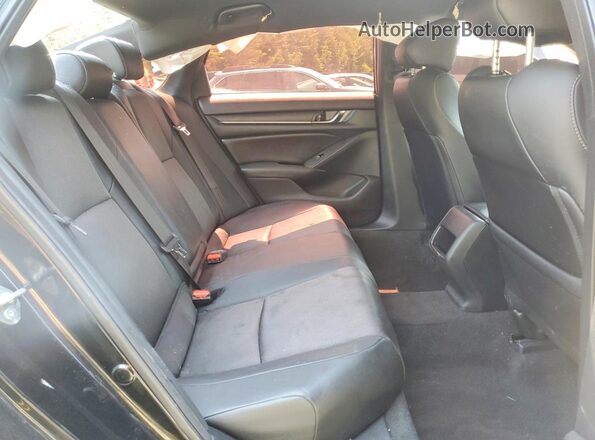 1HGCV1F38LA110588 2020 HONDA ACCORD Black უკანა სავარძლების ხედი
