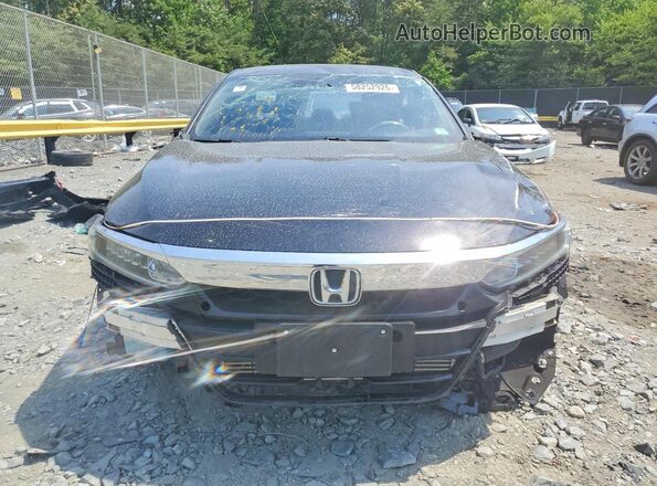 1HGCV1F38LA110588 2020 HONDA ACCORD Black წინა ხედი