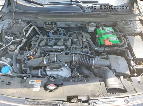 1HGCV1F38LA110588 2020 HONDA ACCORD Black უკანა სალონის ხედი