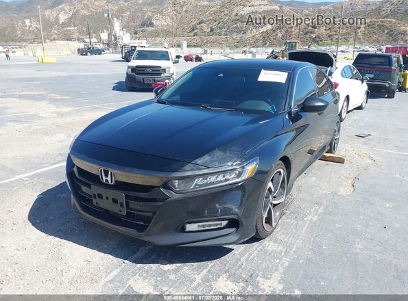 1HGCV1F38LA146801 2020 HONDA ACCORD Black Front left