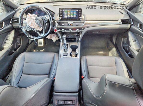 1HGCV1F38MA013974 2021 HONDA ACCORD White Widok deski rozdzielczej