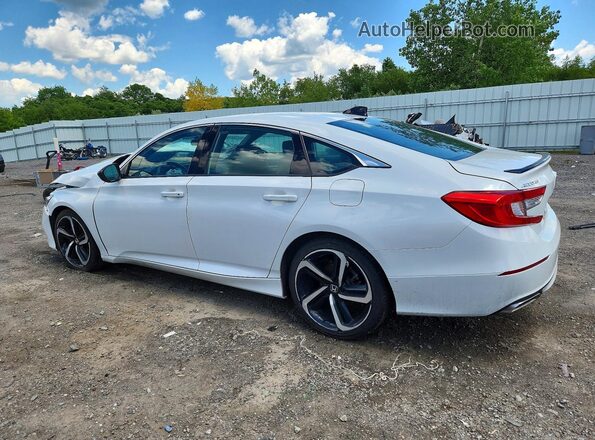 1HGCV1F38MA013974 2021 HONDA ACCORD White Tył lewy