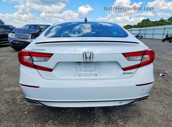 1HGCV1F38MA013974 2021 HONDA ACCORD White Widok z tyłu