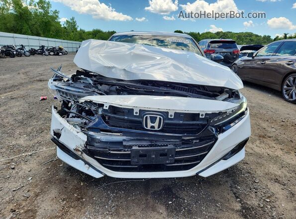 1HGCV1F38MA013974 2021 HONDA ACCORD White Widok z przodu