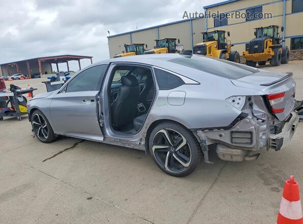 1HGCV1F38MA087430 2021 HONDA ACCORD Silver Հետևի ձախ