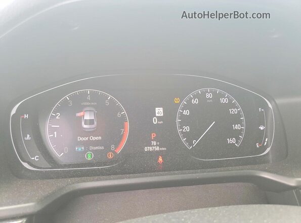 1HGCV1F38MA087430 2021 HONDA ACCORD Silver Սարքավորումների վահանակի տեսք