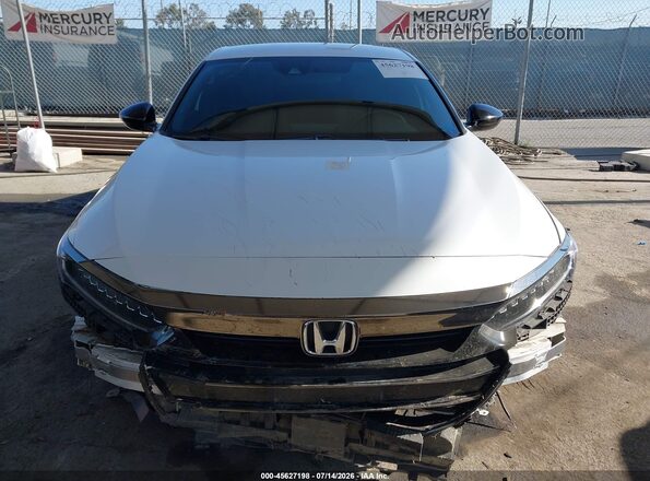 1HGCV1F38MA088223 2021 HONDA ACCORD White Widok zestawu wskaźników