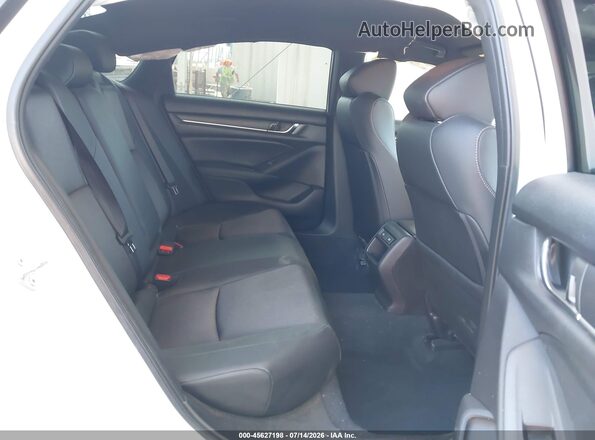 1HGCV1F38MA088223 2021 HONDA ACCORD White Widok naklejki z numerem VIN