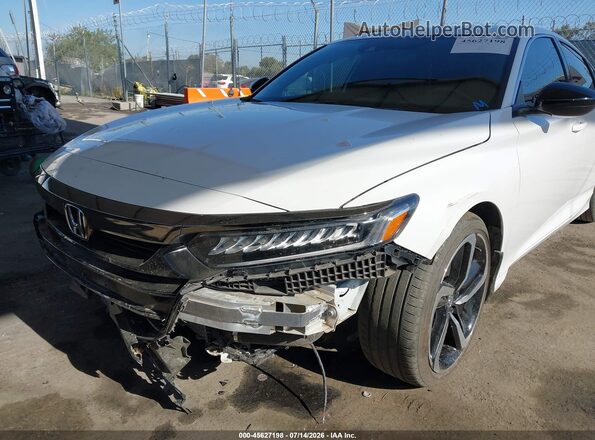 1HGCV1F38MA088223 2021 HONDA ACCORD White Widok z przodu