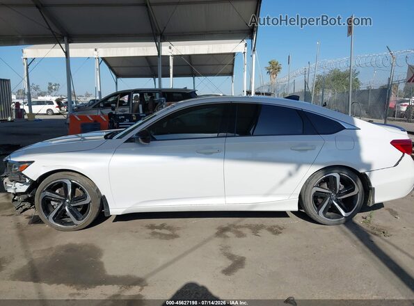 1HGCV1F38MA088223 2021 HONDA ACCORD White Widok wnętrza 360 stopni