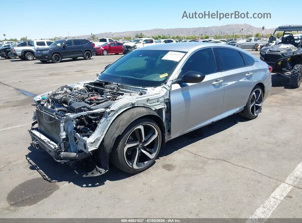 1HGCV1F38NA001096 2022 HONDA ACCORD Серебряный Передняя левая четверть