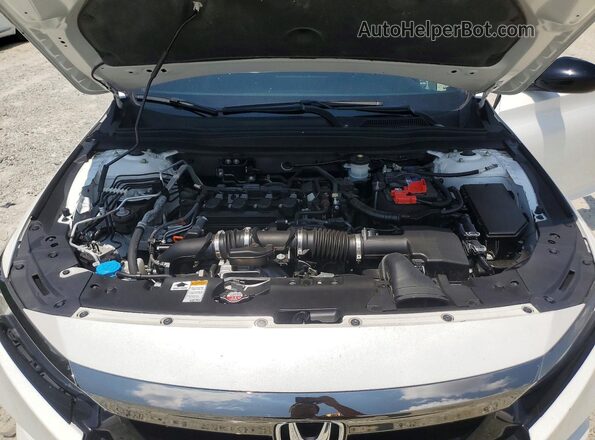 1HGCV1F38NA012714 2022 HONDA ACCORD Белый Вид задней части салона