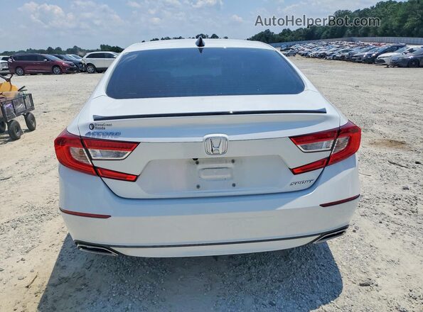 1HGCV1F38NA012714 2022 HONDA ACCORD Белый Вид сзади